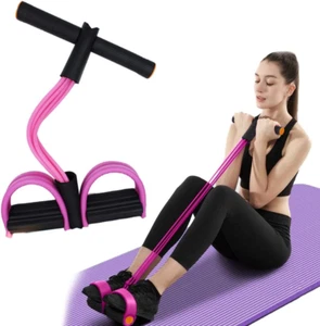 Multifunction Tension Rope, 6-Tube Elastic Yoga Pedal Puller Resistance Band, Na - Picture 1 of 12