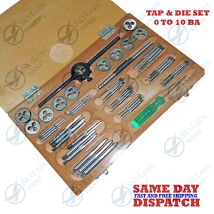 47Pcs Master Tap and Die Set Coarse and Fine0BA To 10 BA Threads Tools Witn Case - Picture 1 of 3