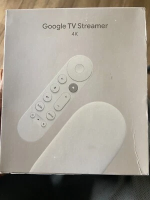 Google TV Streamer (4K) - 2024 Model (GA05662-US) - Porcelain Loaded - Image 1 of 3