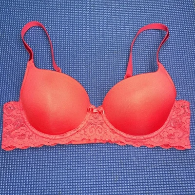 Sujetador Lily Of France 34B Convertible Push Up Rosa Encaje Acolchado Con Aros 2179541 Foto 1 de 4