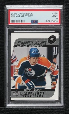2002-03 Upper Deck Memorable Seasons Wayne Gretzky #188 PSA 9 MINT HOF - Image 1 of 2