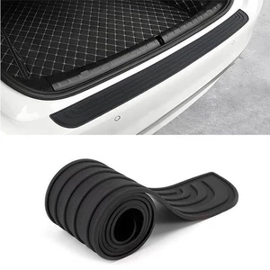 41.5x3.6" Car Rear Bumper Sill/Protector Plate Rubber Cover Guard Pad Mouldings - Picture 1 of 9