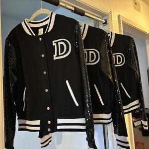 Lot of 3 Weissman Letterman Jackets Dance Costumes College Women’s M Sequins NEW - Picture 1 of 8