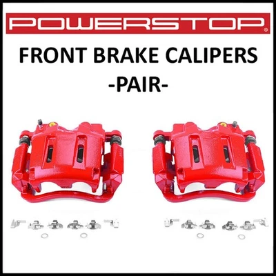 Pinzas de freno flotantes delanteras PowerStop Performance para Ford F250 F350 2005-2012 Foto 1 de 2