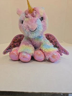 Barbie Unicorn 10" Plush Toy Stuffed Animal Mattel Pastel No Sound - Image 1 of 4