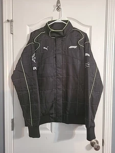 Chaqueta deportiva negra con cremallera completa Puma F1 Racing para hombre talla mediana 631639-01 - Imagen 1 de 8
