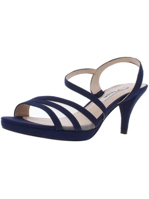 Sandalia con cordones de cuero de aguja Nazima de malla azul marino para mujer NINA 9,5 M Foto 1 de 4