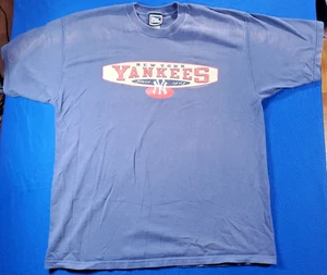 Vintage 90s Pro Player New York Yankees Blue T-Shirt Men's Size XL - Picture 1 of 17