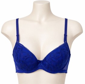 New Womens La Perla Blue Softly Padded Underwire Bra Made in Italy 1 / 32 B