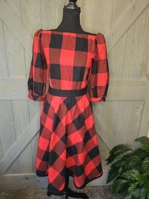 Vestido vintage a cuadros Jerri Lee talla 3 Foto 1 de 4