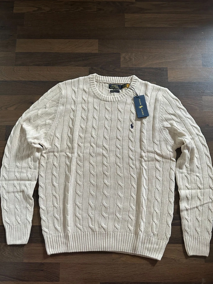 Ralph Lauren Mens Cable Knit Jumper - Image 1 of 4
