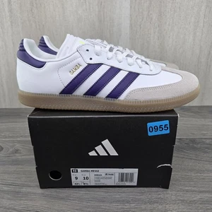 Adidas Samba Messi Größe 9 Herren schwarz weiß Hallen Fußballschuhe - Bild 1 von 11