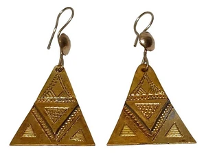 Handgefertigte afrikanische ethnische Berber Tuareg Ohrringe Stamm afrikanischer Schmuck Handarbeit - Bild 1 von 3