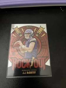 2024 Panini Absolute - Rock Out J.J. McCarthy #RO-JMY Spectrum Red /150 (RC) - Picture 1 of 2