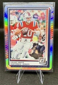 2025 Panini Donruss - Drake Maye 15/99 Silver Press Proof Die Cut #58 Patriots - Foto 1 di 3