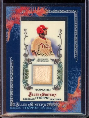2011 Topps Allen & Ginter Ryan Howard Bat #AGR-RH - Image 1 of 2