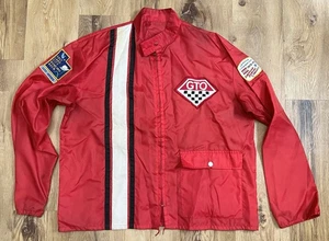 Vintage 70s Pontiac GTO Cafe Racer Jacket XL (?) Muscle Car + Bowling Patches - Picture 1 of 6