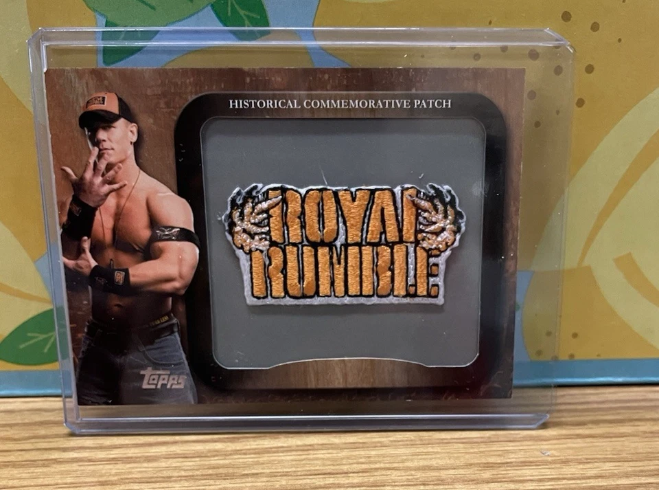 2009 Topps WWE Historical Patch P4 John Cena Royal Rumble - Image 1 of 2