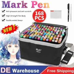 168Farbe Acrylstifte Marker Set Permanent Wasserfest Pen Für DIY Graffiti Steine - Bild 1 von 43