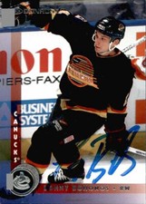Lonny Bohonos Signed Autographed 97/98 Donruss card Vancouver Canucks