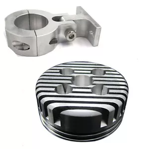 CNC Racing Head & Silver Motor Mount - 2 Stroke 66cc/80cc Gas Motorized Bicycle - Picture 1 of 9