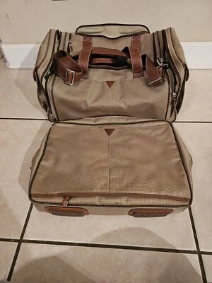 Bolso y maletín de viaje de cuero genuino de lona para hombre JOHNSTON & MURPHY Foto 1 de 4