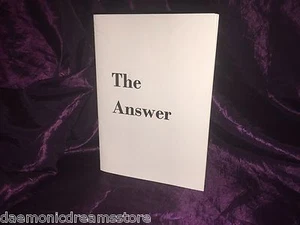 THE ANSWER Self Help Improvement Motivational Finbarr Secret James F Cullinan - Picture 1 of 1