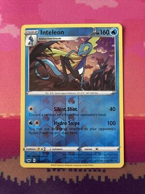 Pokemon Card Inteleon Sword And Shield Reverse Holo 059/202 Near Mint - Image 1 of 2