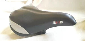 Made by Cionlli Saddle Black Classic Style Seat Adult  Cruiser Bike Twin-spring - Bild 1 von 4