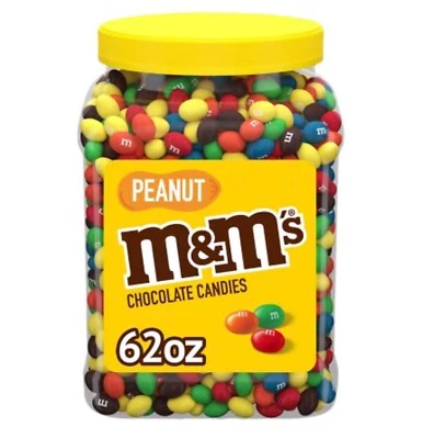 M&M'S Peanut Milk Chocolate Candy Bulk Jar (62 Oz.) - Image 1 of 4