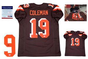 Corey Coleman SIGNED Jersey - PSA/DNA - Cleveland Browns Autographed w/ Photo