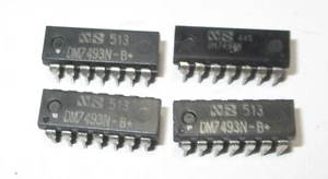 4 National DM7493N-B+ Binary Counter IC Dip-14 NOS - Picture 1 of 1