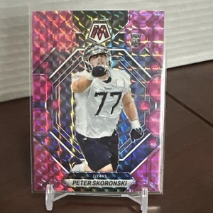 2023 Panini Mosaic Camo Pink Peter Skoronski RC Tennessee Titans - Picture 1 of 2