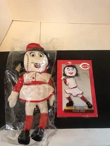 Rosie Red Bobblehead Cincinnati Reds Mascot & Forever Collectibles 14" Plush - Picture 1 of 6