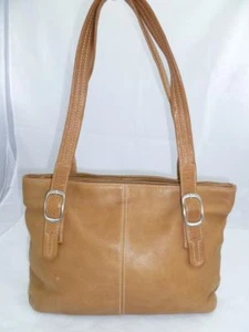 VINTAGE TIGNANELLO USED TAN PEBBLED LEATHER SHOULDER BAG/TOTE/SATCHEL - Picture 1 of 12