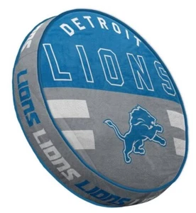 Detroit Lions NFL 15" Circle Plushlete Pillow-F2016243248 - Picture 1 of 2