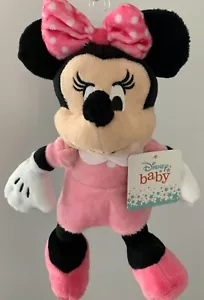 Disney Baby Minnie Maus rosa Kleid weich Kuscheltier Plüschtier 10 Zoll NEU - Bild 1 von 2