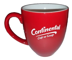 Taza Continental - a - Sopa de cerámica roja sopa café taza de té - Imagen 1 de 6