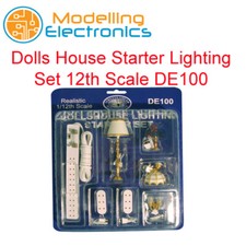 Dolls House Starter Lighting Set 12th Scale DE100 12v Lighting Miniture Set
