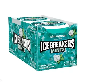 ICE BREAKERS Wintergreen Lattine di menta senza zucchero, 1,5 once (8 pezzi) - Foto 1 di 7