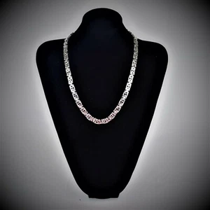 Stainless Steel Jewelry Silver Necklace Men Women Fashion - Picture 1 of 1