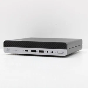 HP EliteDesk 800 G4 Mini PC Windows 11 Intel i5 8500T 8GB RAM 256GB SSD WiFi - Afbeelding 1 van 13