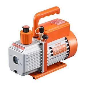 Vacuum Pump 5 CFM HVAC Single Stage Rotary Vane Vacuum Pump Oil Included - Picture 1 of 2