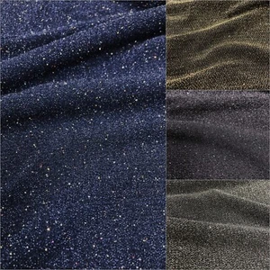 Nylon Elasthan 4 Wege Stretch strukturierter Lurex mit mehrfarbigem Hologramm Trans - Bild 1 von 17
