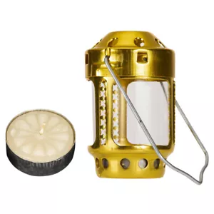 Fishing Candle Lantern Light Brass Camping Night Angling Candlestick Tea Lamp - Picture 1 of 18