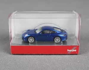 HERPA 038546-002 H0 1:87 -Porsche 911 Carrera 2 S Coupé, saphirblau metallic NEU - Picture 1 of 5