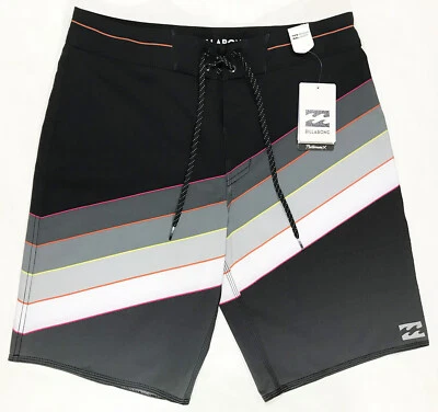 Pantalones Cortos de Surf Para Hombre BILLABONG Negro Gris Rayas Talla 36 Platino X Nuevos con Etiquetas NUEVOS CON ETIQUETAS NUEVOS Foto 1 de 4