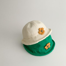 Cotton Fisherman Hats Flower Panama Caps Cute Baby Hat