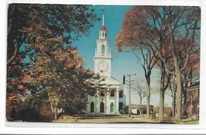 VTG Postcard Typical Maine Church at Kennebunkport Organized 1730 - Picture 1 of 2