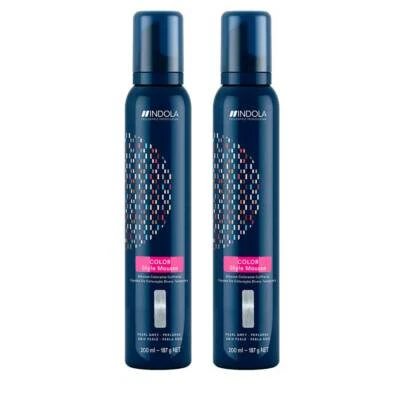 SCHWARZKOPF 2x INDOLA Color Style Mousse Perlgrau je 200 ml